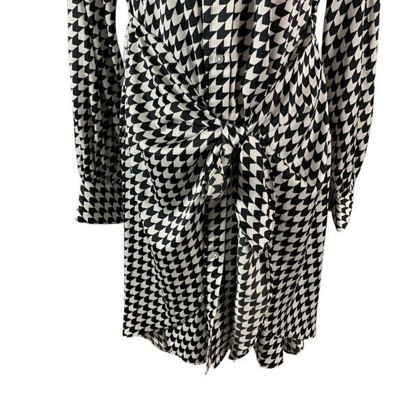 Banana Republic Houndstooth Shirt Dress Mod Retro Workwear Chic Small - Picture 3 of 6